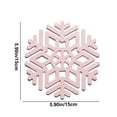 thumbnail image 3 of Tapis de Table à Manger en Flocons de Neige, Tapis Isolants Thermiques, Tapis Géométriques en Flocons de Neige, Tapis pour Bols, Cuisine, Soucoupe Ajourée, 3 of 6