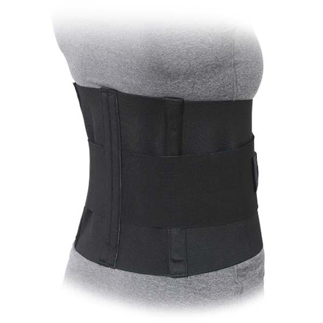 Advanced Orthopaedics 503 - W 10 in. Lumbar Sacral Support With Double Pull Tension Straps- White - Small