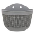 thumbnail image 2 of Greyghost Jardinières Suspendues pour Mur et Rambarde, Grands Pots en Plastique, Supports de Plantes Demi-Ronds pour Intérieur et Extérieur pour Clôture, Balcon Ou Rambardes, Exposer des Jardins d'Herbes, des Fleurs Ou des Plantes, 2 Pcs, 2 of 6