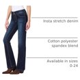 thumbnail image 4 of WallFlower Jeans Luscious Curvy Coupe Bottillon Taille Mi-Haute Insta Extensible Juniors pour Femmes (Standard et Plus), 4 of 9