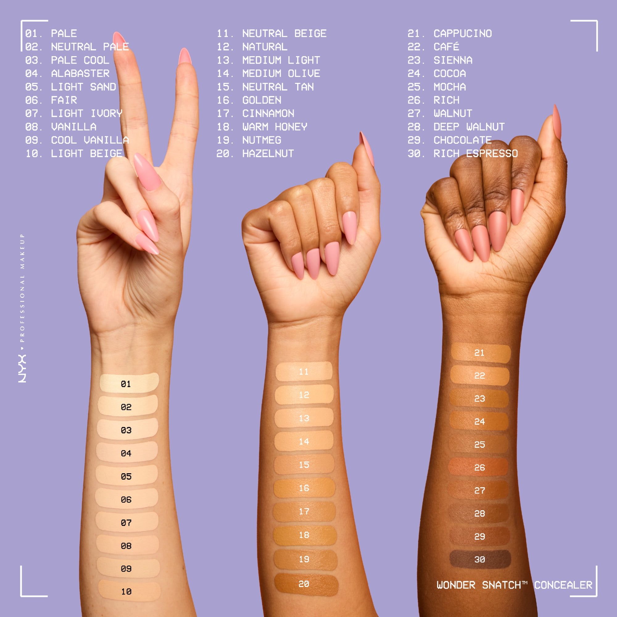 NYX Professional Makeup Anticernes Liquide Wonder Snatch, Fini Mat Doux, Hydrofuge