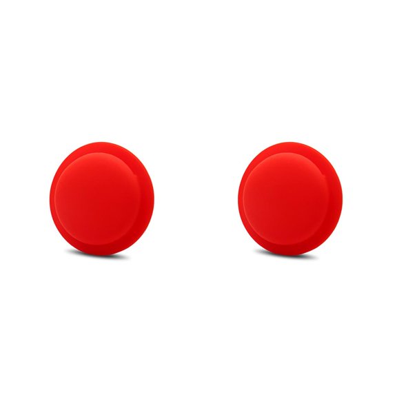 stanreset Protecteur Porte-Clés en Silicone Accessoire de Remplacement pour AirTag, Rouge Blanc 2Set