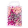 thumbnail image 1 of KLKCMS Straight Pins Hand Sewing Pins for DIY Activities Parties Wedding Decoration Pink, 1 of 9