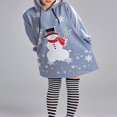 thumbnail image 2 of Robe à Capuche de Noël pour Femmes - avec Imprimé Cerf/neigeur et Manches Longues, 2 of 6
