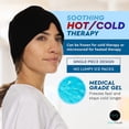 thumbnail image 3 of AllSett Health Form Fitting Migraine Relief Ice Head Wrap | Headache and Migraine Hat | Hot and Cold Therapy for Puffy Eyes, Tension, Sinus and Stress Relief, 3 of 7