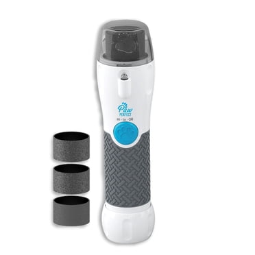 Tondeuse à Ongles pour Animaux Paw Perfect avec Housse de Protection, Moteur Ultra Silencieux, Lumière LED, 2 Vitesses, Poignée Antidérapante, 3 Rouleaux Inclus - pour Petits et Grands Animaux