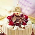thumbnail image 2 of Less Than 5 Candles & Holders Gold Number Birthday Numeral Candles Number Cake Decor for Adults/Kids Party, 2 of 2