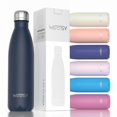 thumbnail image 1 of WATERSY Stainless Steel water bottles,17oz/500ml Insulated Water Bottles,Cobalt metal water bottle Keeps Drink Cold and Hot,Blue BPA Free kids water bottles for School,Gym,Travel,Sports, 1 of 8