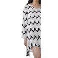 thumbnail image 4 of Moomaya Chemise à Manches Longues Femme Imprimée Robes Grande Taille Rayonne Tuniques Courtes, 4 of 4