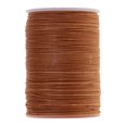 thumbnail image 1 of veasfak 1x Round Waxed Thread Cord Leather Sewing Hand Stitching Jewelry Craft Brown, 1 of 8