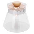 thumbnail image 3 of Coffee Pot, Glass Material Wooden Handle And Lid Pour Over Coffee Kettle Heat-Resistant Glass Coffee Pot For Office Coffee Shop Bar Home Kitchen, 3 of 8
