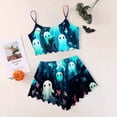 thumbnail image 3 of HNMKIU Womens Pyjamas Cartoon Print Pajama Shorts Set, 3 of 3