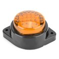 thumbnail image 2 of 12V 6LED Mini Marqueur Latéral Rond Indicateur de Signalisation Lampe de Dégagement pour Remorque Camion (Jaune), 2 of 8