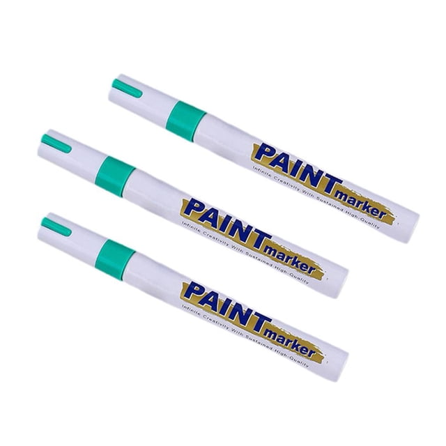 CHOK 3 Pcs Stylos de Retouche Automobile Marqueurs Industriels Étanches Métal