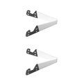 thumbnail image 2 of Ruiboury V Forme Réglable Pliage Mobile Tablette Téléphone Intelligent Se Tient Support de Taille Portable Blanc 2Set, 2 of 6