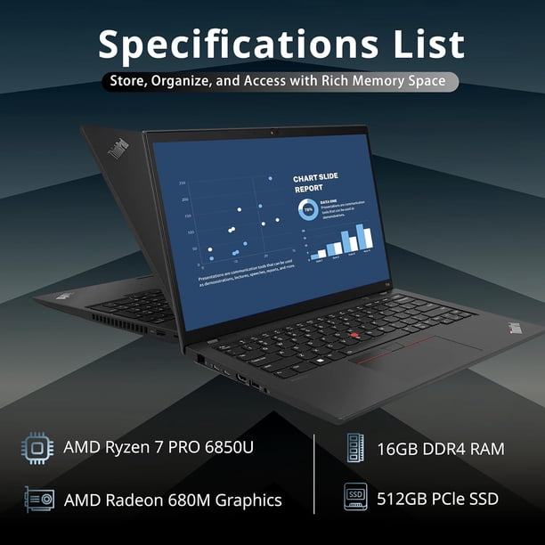 Lenovo Thinkpad T14 Gen 3 Laptop, 14.0