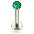 thumbnail image 2 of Labret Monroe Push In design with Soft Enamel Back for Comfort and Opalite Synth, 2 of 12
