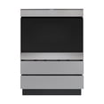 thumbnail image 1 of SHARP SKCD24U0GS Piédestal de Tiroir pour Micro-Ondes en Acier Inoxydable, Installation sous le Comptoir, Compatible avec Panneau avant Personnalisé, 2 Portes à Pousser pour Ouvrir, 1 of 10