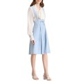 thumbnail image 4 of Unique Bargains Jupe Midi Plissée à Bretelles Rétro pour Femme à Taille Élastique avec Bretelles, 4 of 7