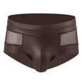 thumbnail image 2 of EOYWHK Boxer Briefs for Men,Soft Breathable Underwear,Clear Bandage Seamless Mesh Trunks, 2 of 3