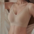 thumbnail image 3 of No Padding Bra on Clearance Fashion Bras for Women No Underwire Seamless Wireless Bralettes Plus Size Comfortable with Support Everyday Bra No Wire Bras Beige, 3 of 5