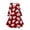White, variant on TBWNWG Festive Holiday Party Dress for Girls Featuring Enchanting Deer and Christmas Tree Prints,Size 8-9 Years
