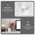 thumbnail image 2 of Miangastore Cosmetic Accessories Cotton Pad Container White 1Set 3.6x3.3in, 2 of 9
