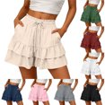 thumbnail image 1 of Sentmoon Bermuda Shorts for Women High Waist Shorts for Women Plus Size Stretchy Solid Color Regular Fit High Waisted Shorts Women with Pockets Delightful S-2XL, 1 of 8