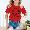thumbnail image 2 of PMVFHDE Hauts Tendance pour Filles T-Shirts Tunique Graphique T-Shirt pour Fille T-Shirt pour Filles Hauts Manches Courtes Hauts Tube pour Filles Enfant Filles Mignon Graphique Col Rond T-Shirt Manches Courtes T-Shirt d'Été Rouge, 9-10 Ans, 2 of 5