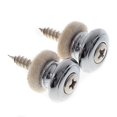 thumbnail image 1 of 2pcs Mushrooms Head Guitar Strap Buttons Strap Locks Chrome Guitar Parts, 1 of 3