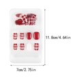 thumbnail image 3 of ziyahi False Nail Wearable Perfect Matching Simple to Wear No Irritating Odor Fake Fingernail Breathable Press Type Adjustable Paster Type 16 Type 2 F741 1Set, 3 of 6