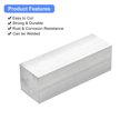 thumbnail image 4 of Unique Bargains Square Aluminum Flat Bar, 1 Pack 2' Thickness 2' Width 6' Length, 4 of 5