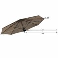 thumbnail image 2 of Patiojoy Parasol Déporté Mural de 8 Pi pour Patio, Inclinable Réglable, Pare-Soleil, Beige, 2 of 5