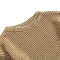 thumbnail image 3 of Toddler Boys Girls Knit Sweater Oversized Sweatshirt Fall Winter Pullover Tops, 3 of 6