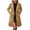 Yellow, variant on Miqool Trench Coat Women Double Breasted Pea Coat Classic Notch Lapel Wool Blend Long Sleeve Overcoat