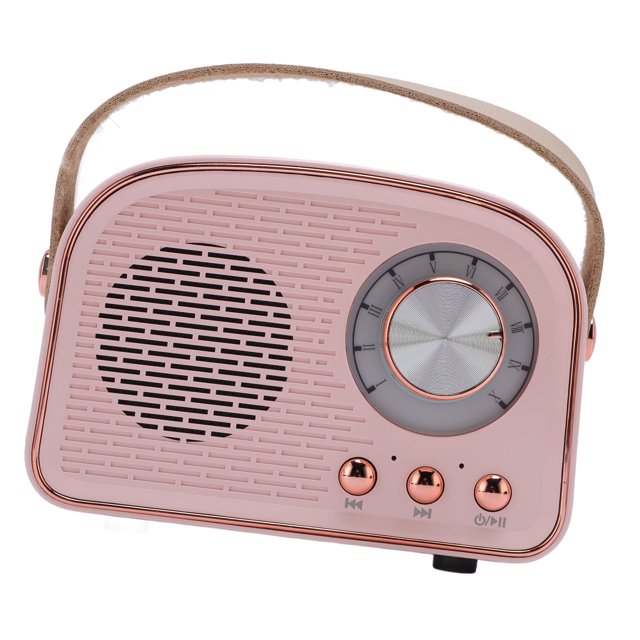 Haut-parleur Rétro BT, Petit Portable à Main Vintage Décor pour Maison Extérieur DW21, 500mAh