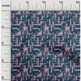 thumbnail image 1 of oneOone Viscose Jersey Fabric Square & Triangle Geometric Decor Fabric Printed BTY 60 Inch Wide, 1 of 1