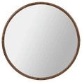 thumbnail image 1 of Bouclair Miroir Rond à Cadre en Bois Noyer, 1 of 5