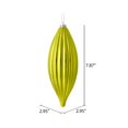 thumbnail image 3 of Vickerman M183273S 8 in. Lime Shiny Line Finial Ornament  4 per Bag, 3 of 3