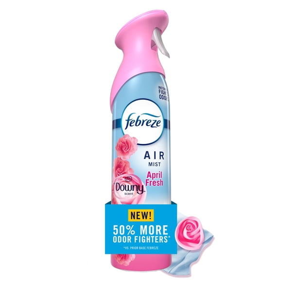 Assainisseur d’air en vaporisateur Febreze Air, éliminateur d’odeurs dans les pièces de la maison, Downy Fraîcheur d’avril, 1 unités