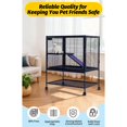 thumbnail image 2 of 36" Deluxe Ferret Cage, 4-Tier, with Hammock, Removable Tray for Small Pets, 2 of 7