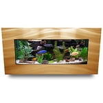 Aussie Aquariums 2.0 Wall Mounted Aquarium - Skyline - Brushed Gold
