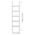 thumbnail image 4 of Miangastore Échelle Miniature en Bois Massif Modèle d'Escalier Accessoire DIY (Blanc), 4 of 8
