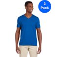 thumbnail image 1 of Gildan T-Shirt à Col en V Softstyle pour Hommes - G64V (Lot de 3), 1 of 1