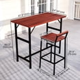 thumbnail image 3 of Outsunny 5 Piece Patio Bar Set with 47" Bar Height Table and 4 Bar Stools, 3 of 10