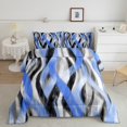 thumbnail image 2 of Erosebridal Modern Stripe Bedding Twin Comforter Set,Abstract Lines Down Comforter,Black Pink,Reversible,Lightweight,2-Piece, 2 of 7