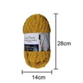 thumbnail image 2 of MAINSTAYS Gold Chunky chenille yarn, 2 of 3