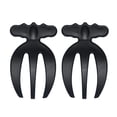thumbnail image 2 of Oleegame 2PC A Set Of 2 Plastic Servers For Hands Perfect For Mixing And Serving Pasta And More Black, 2 of 9