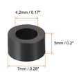 thumbnail image 3 of Unique Bargains Nylon Round Spacer Unthreaded Standoffs 0.17x0.28x0.2 inch, 3 of 5