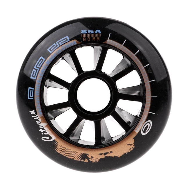 thinsony Roues de Patinage de Vitesse Extérieur Intérieur Roues de Patin en Ligne Outil 90mm Noir